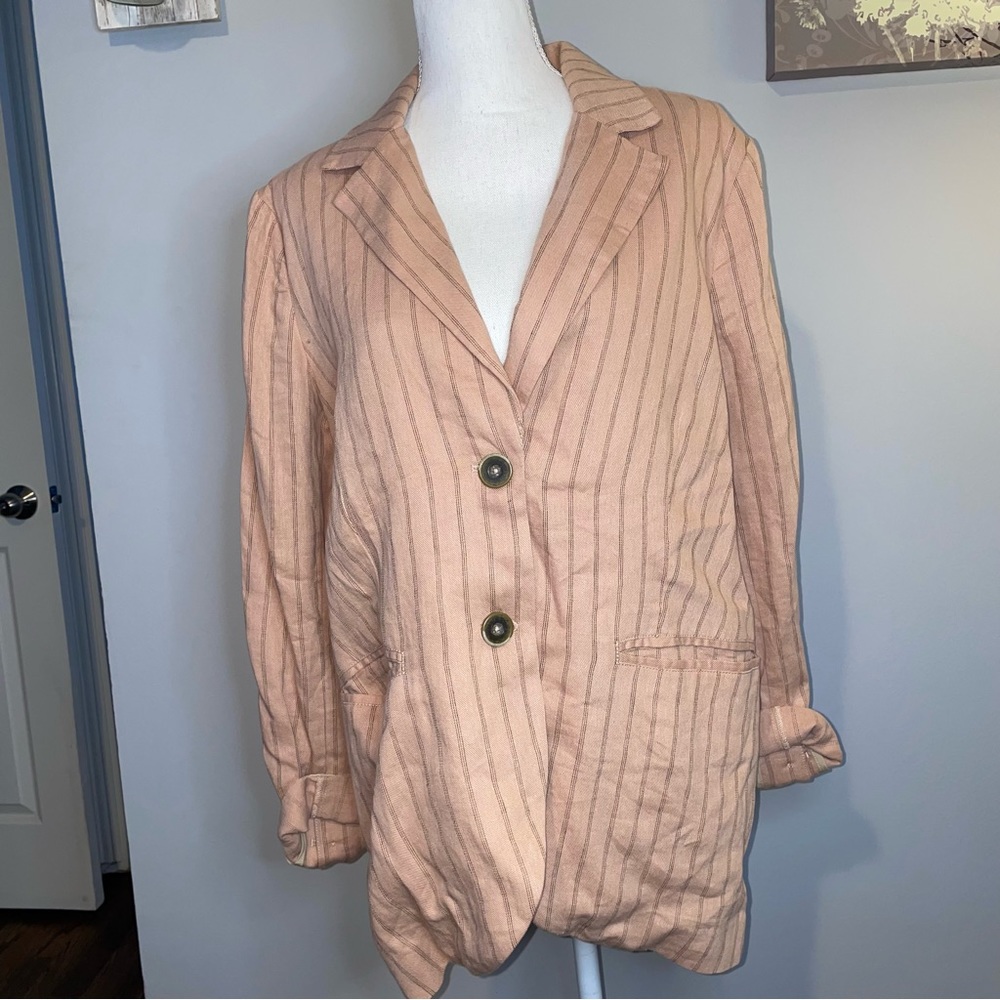 NWOT Free People We the Free Linen Blazer